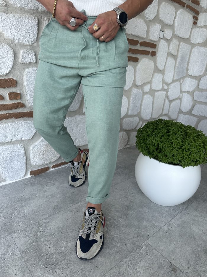 Keten Duble Paça Jogger - Görsel 7
