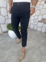 Kendinden Kemerli İtalyan Kesim Kumaş Pantolon - Görsel 27